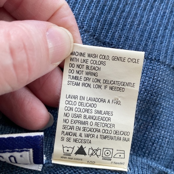 Erika & Co sweater cardigan button down front long sleeve crewneck size large - Picture 7 of 8